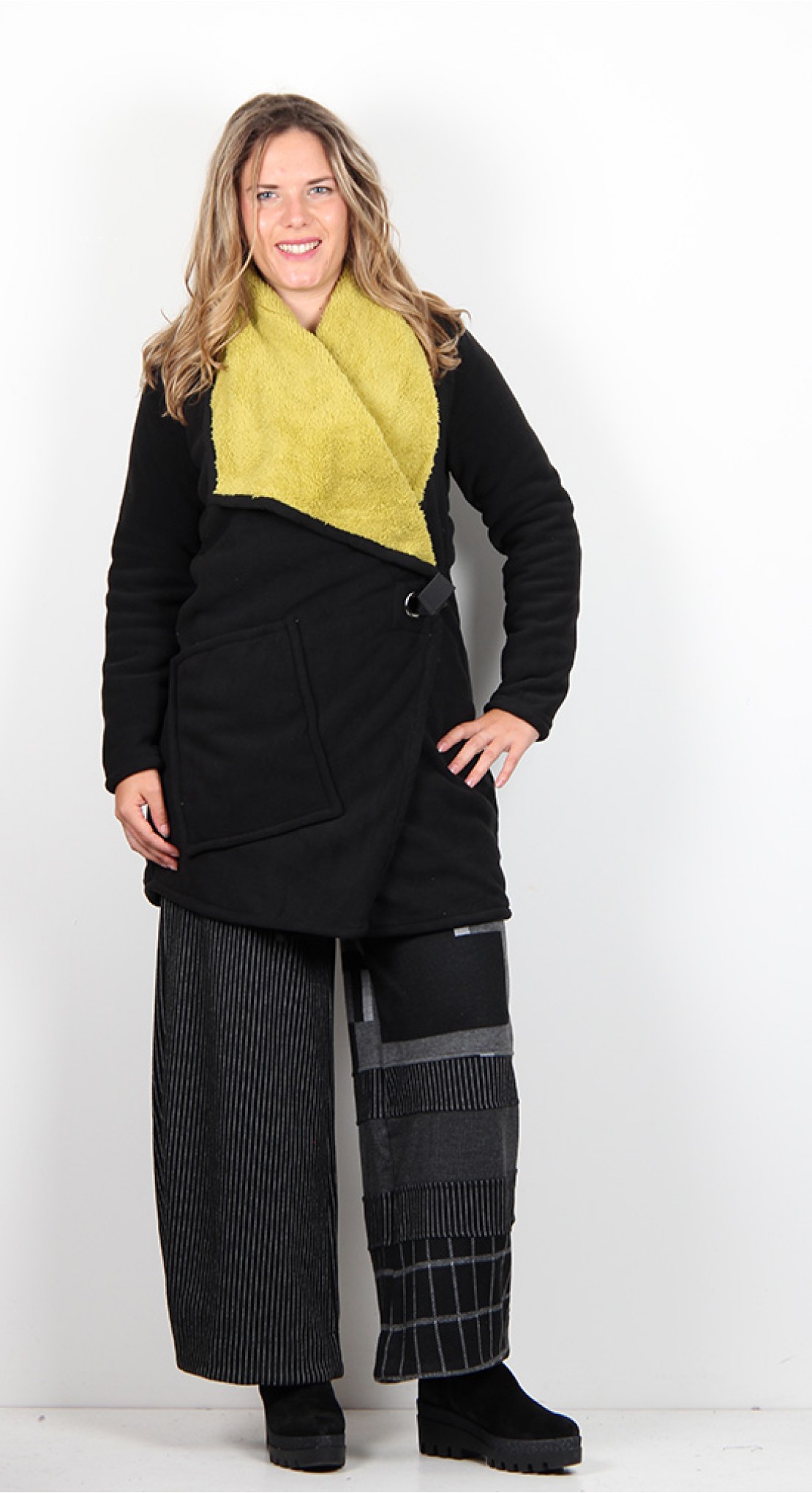 fleece wrap coat