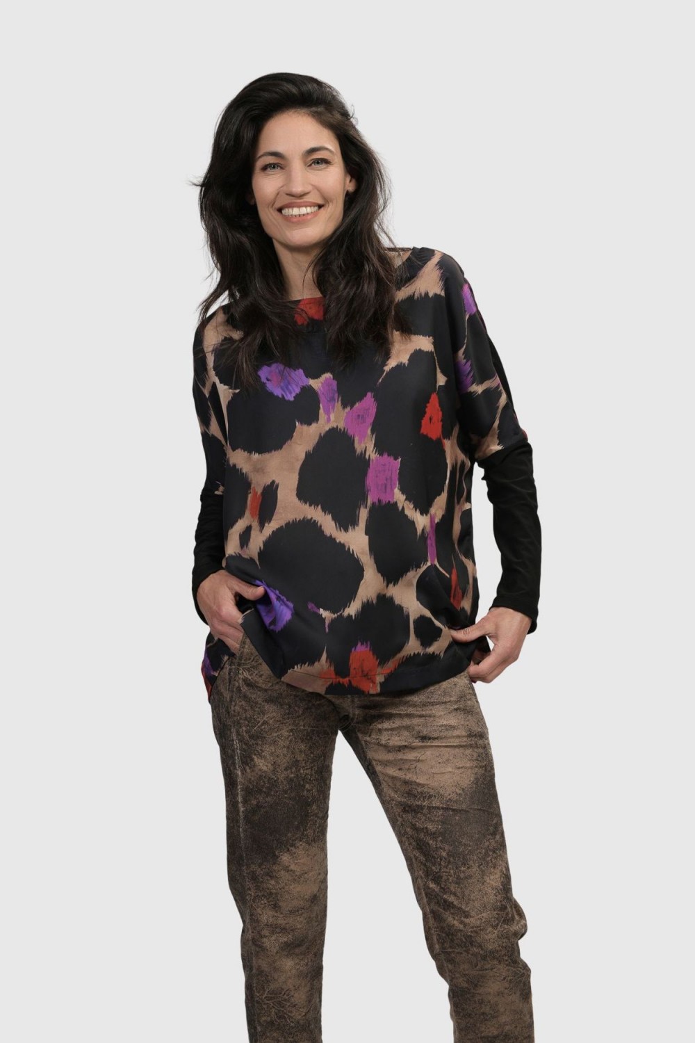 Alembika Martini Boxy Top Violet