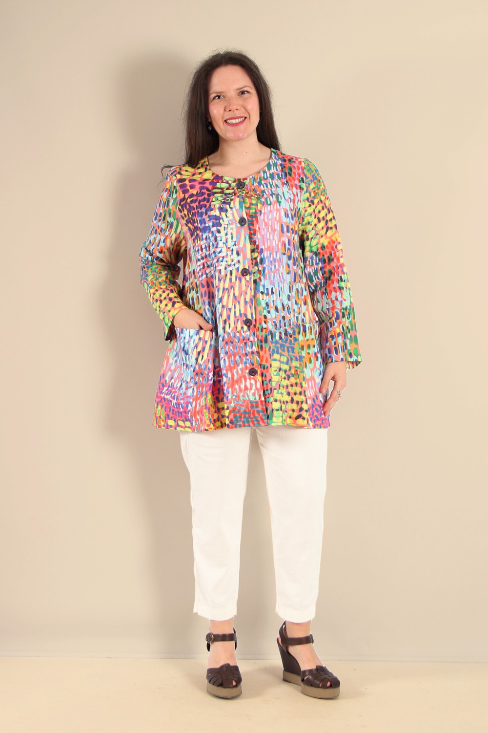 Aino Stara Linen Jacket Glimmer