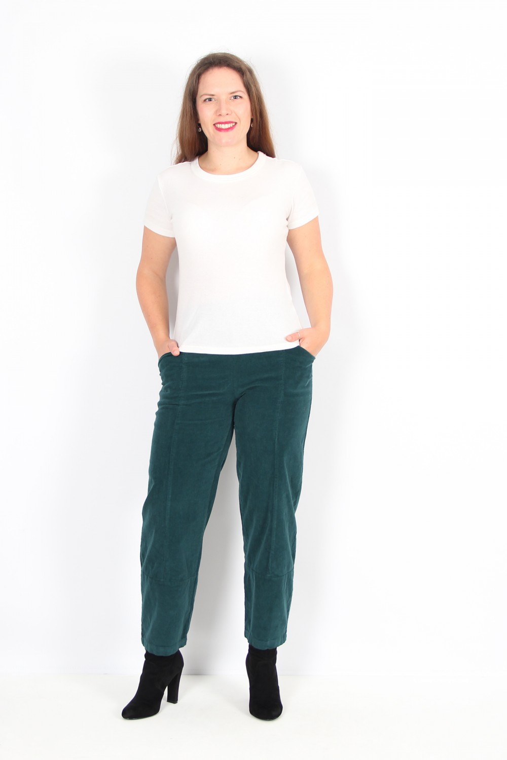 Blueberry Italia Cuff Hem Needlecord Trousers Becks
