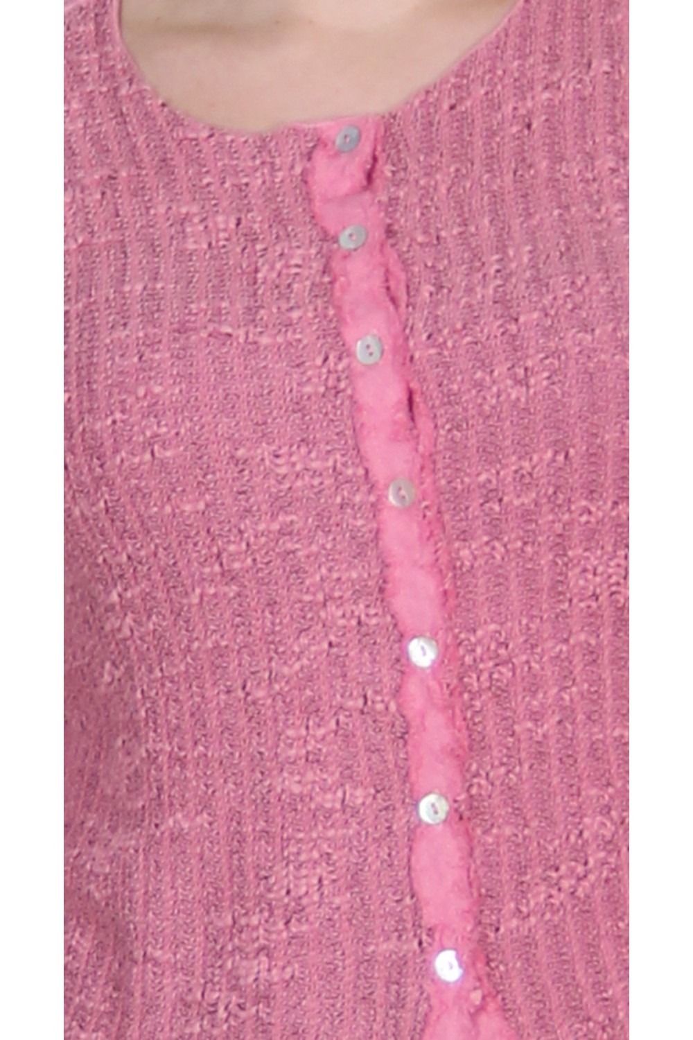 Cut Loose Textured Cropped Cardi Flamingo