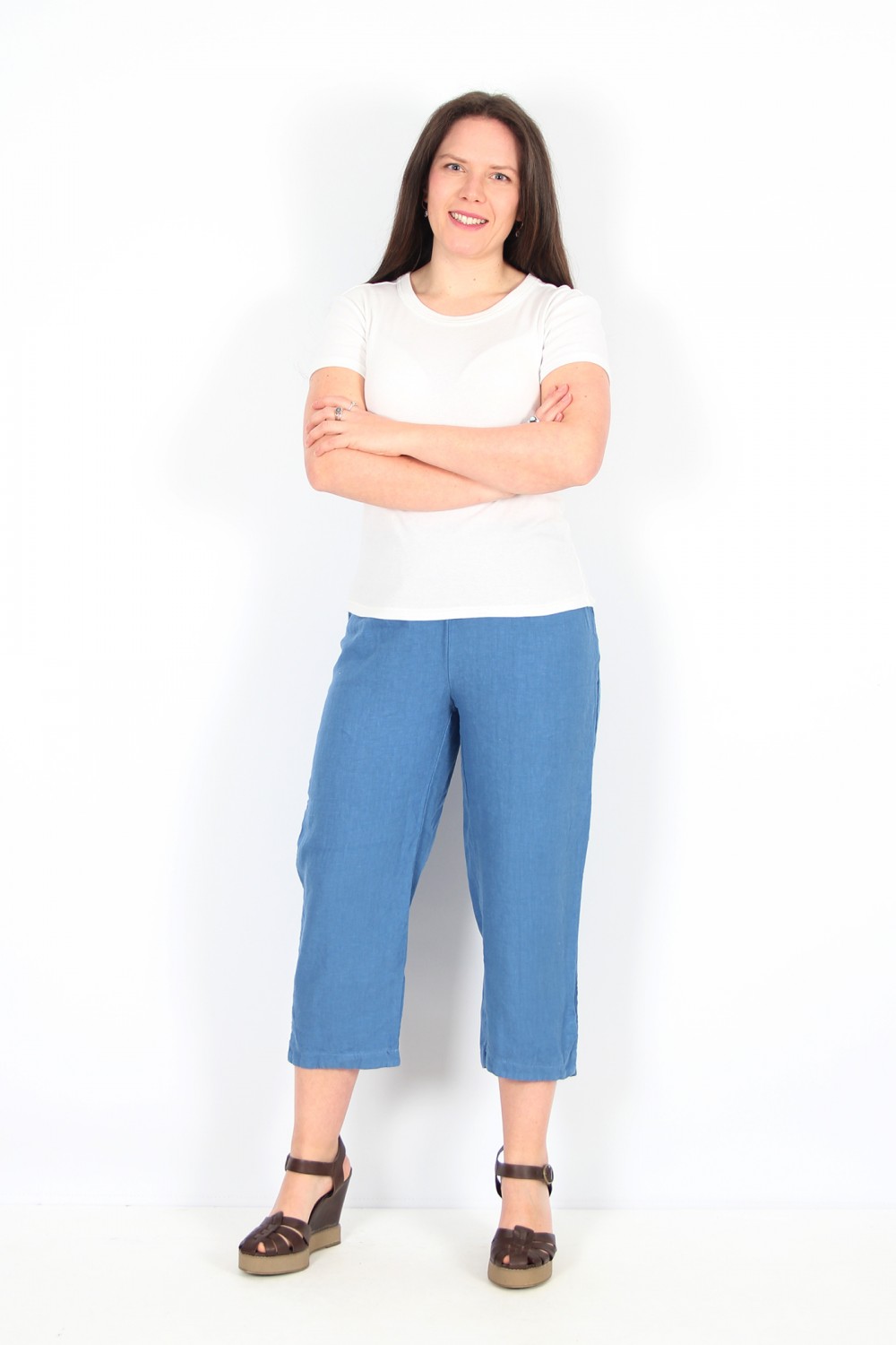 Cut Loose Soft Top Capri Pants Amalfi