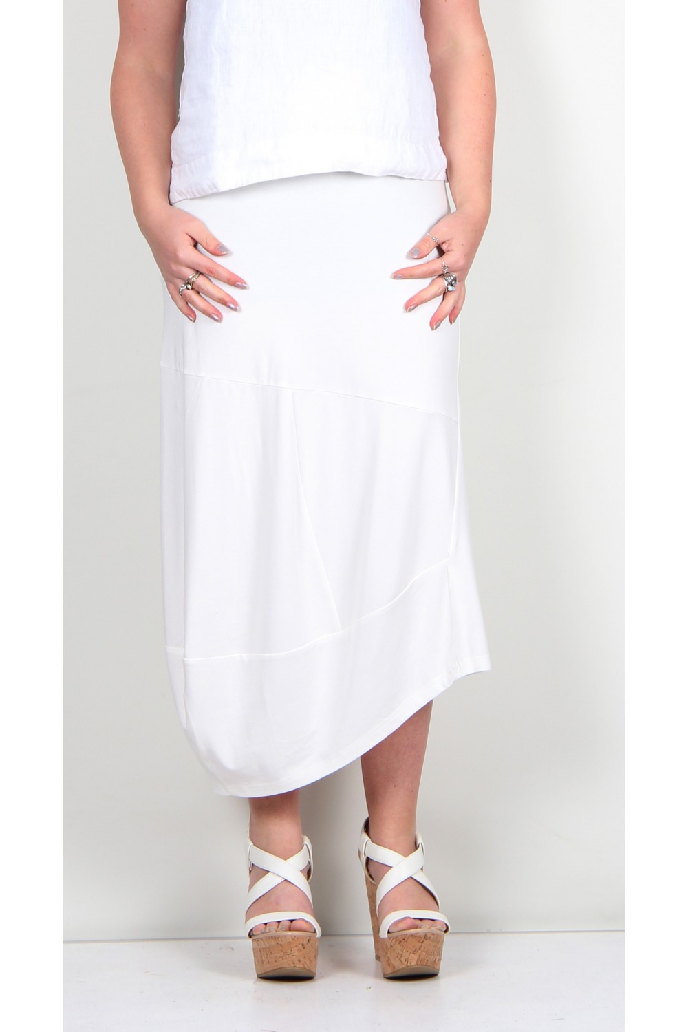 Elsewhere Madona Skirt Off White