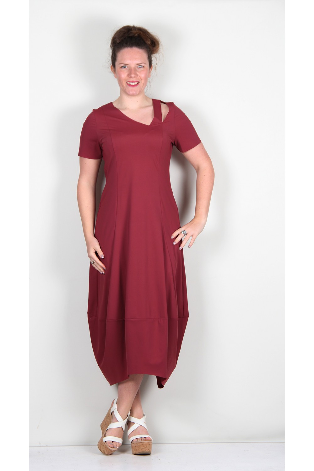 Elsewhere Marie Bubble Dress Coral