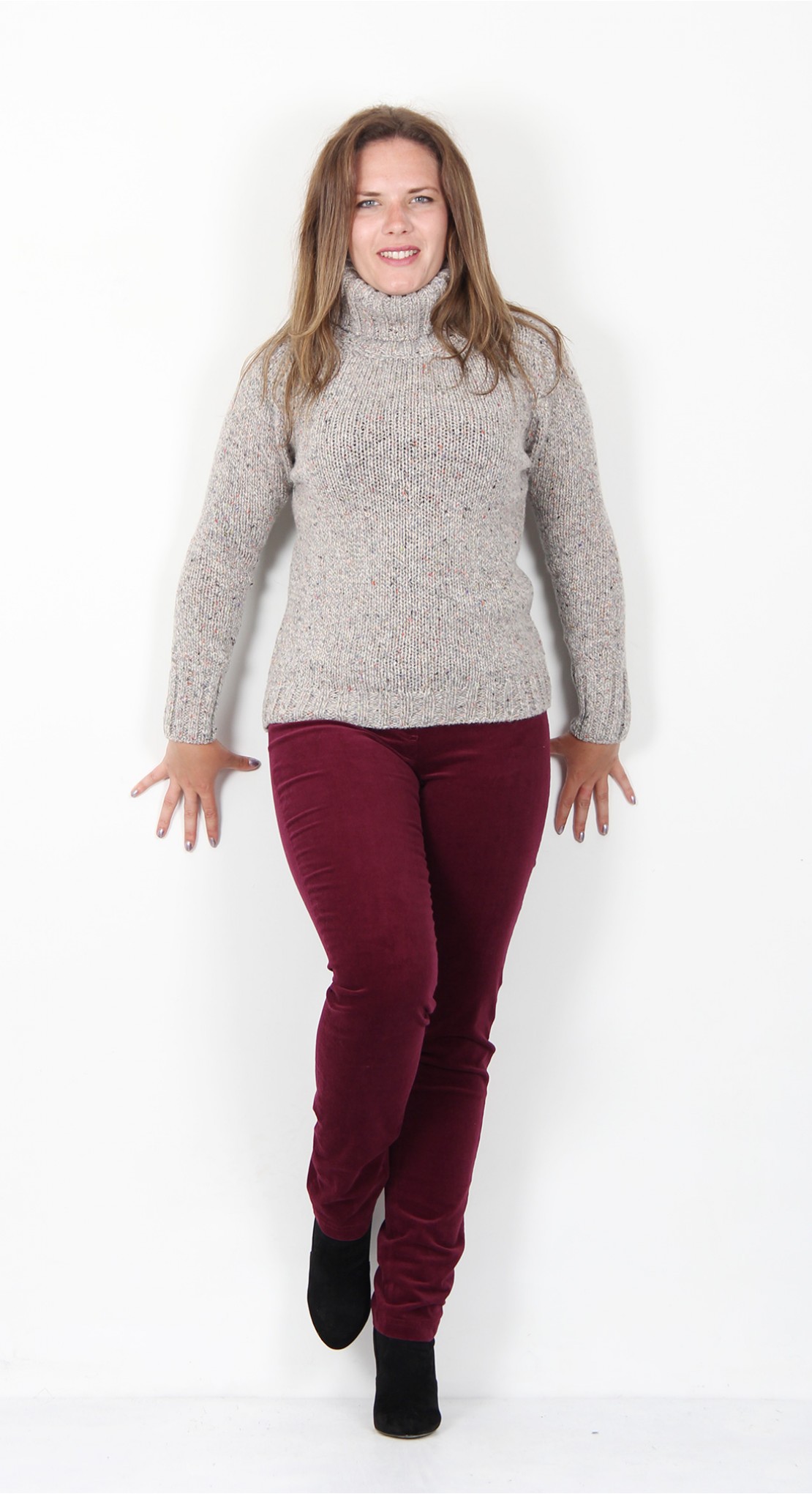 fisherman's polo neck sweater