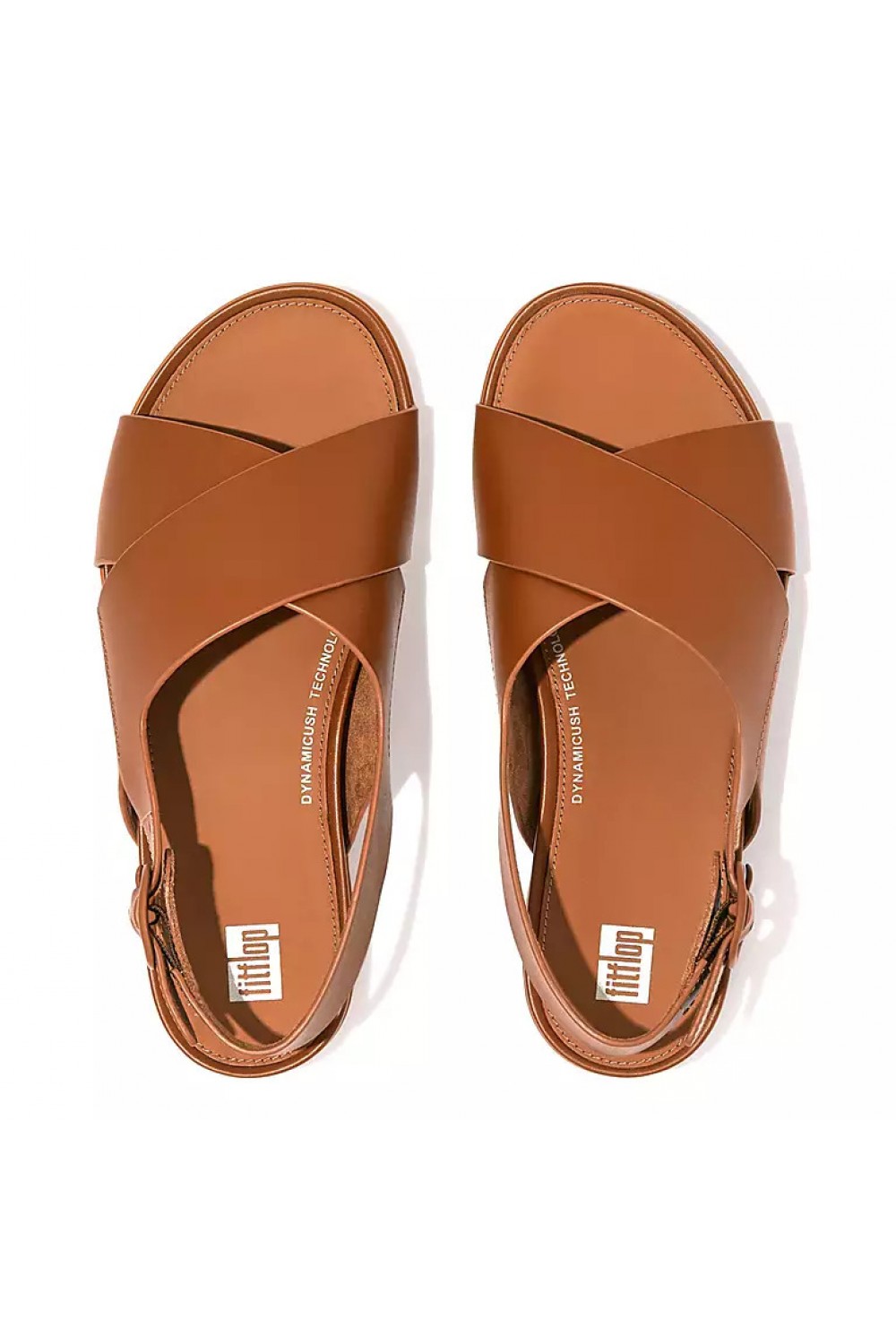 Fitflop GRACIE Leather Crisscross Sandals Light Tan