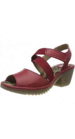 FLY LONDON WUNI135FLY Strappy Sandal Lipstick Red