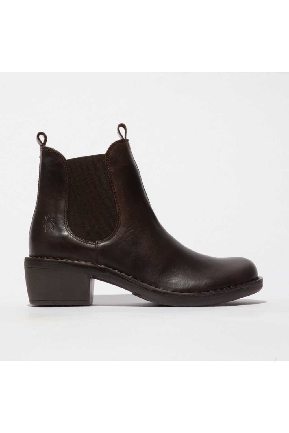 FLY LONDON Meme030 Chelsea Ankle Boot Dark Brown