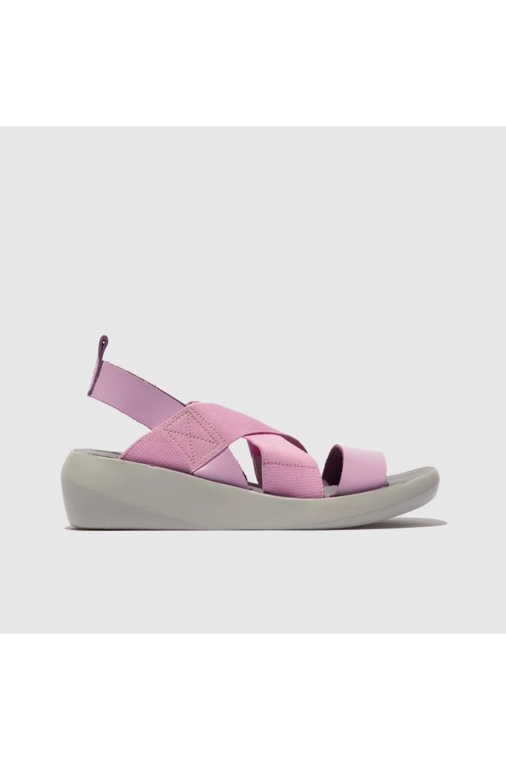 FLY LONDON BAJI848 Cross Over Sandal Pink