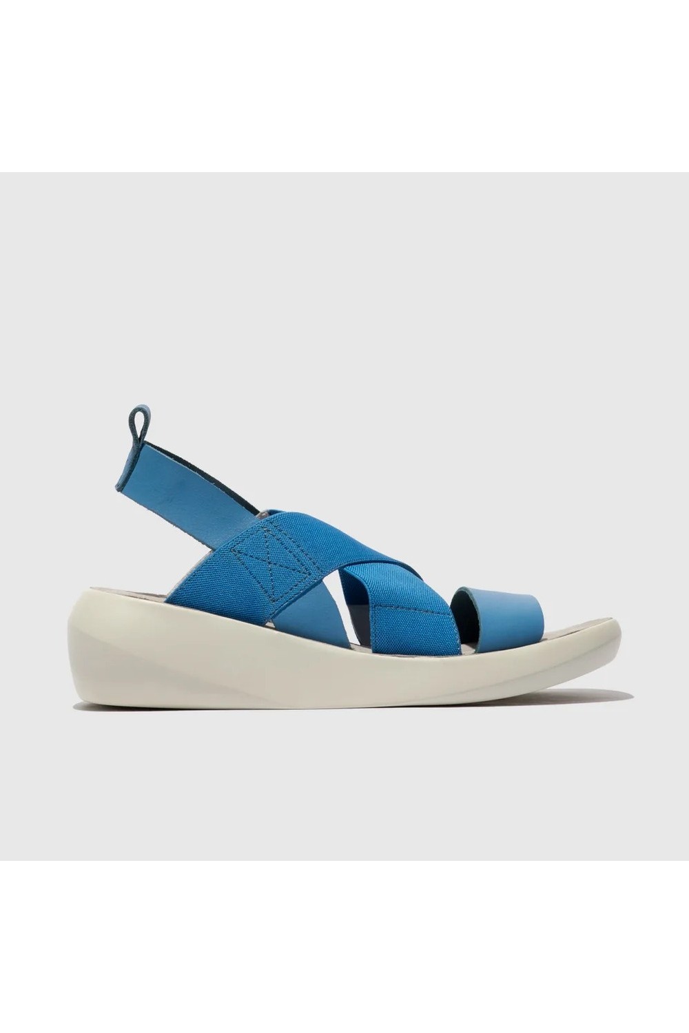 FLY LONDON BAJI848 Cross Over Sandal Blue