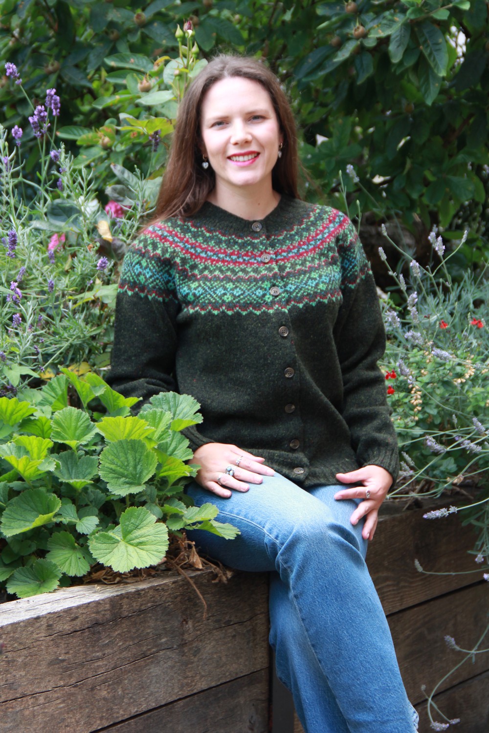 Harley Of Scotland Fairisle Donegal Cardigan Harris
