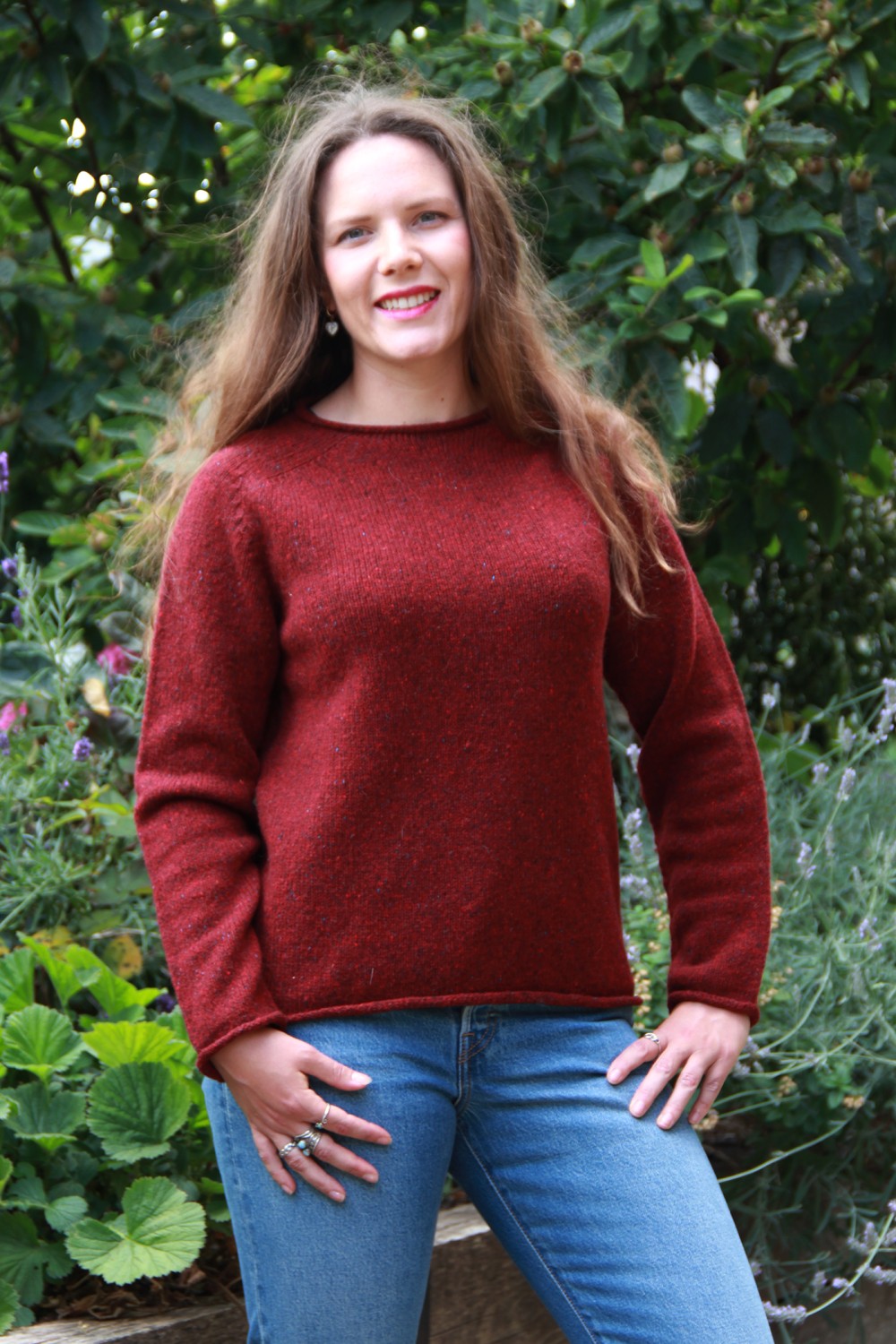 Harley Of Scotland Plain Roll Edge Donegal Knit Assynt