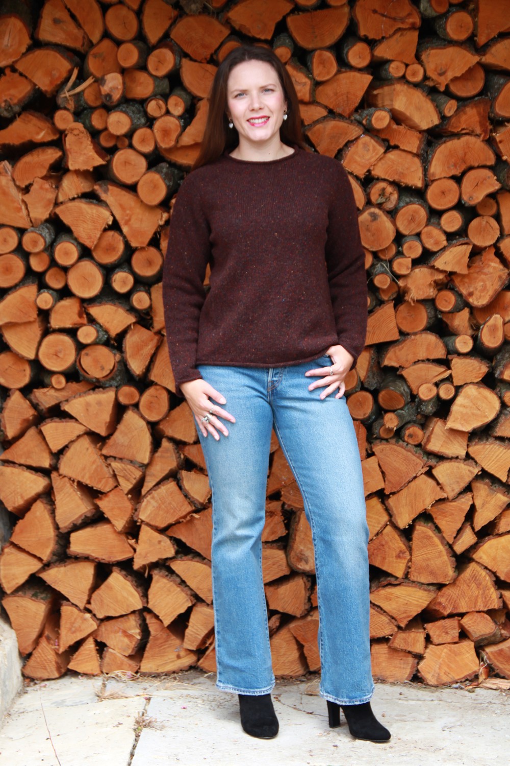 Harley Of Scotland Plain Roll Edge Donegal Knit Lewis