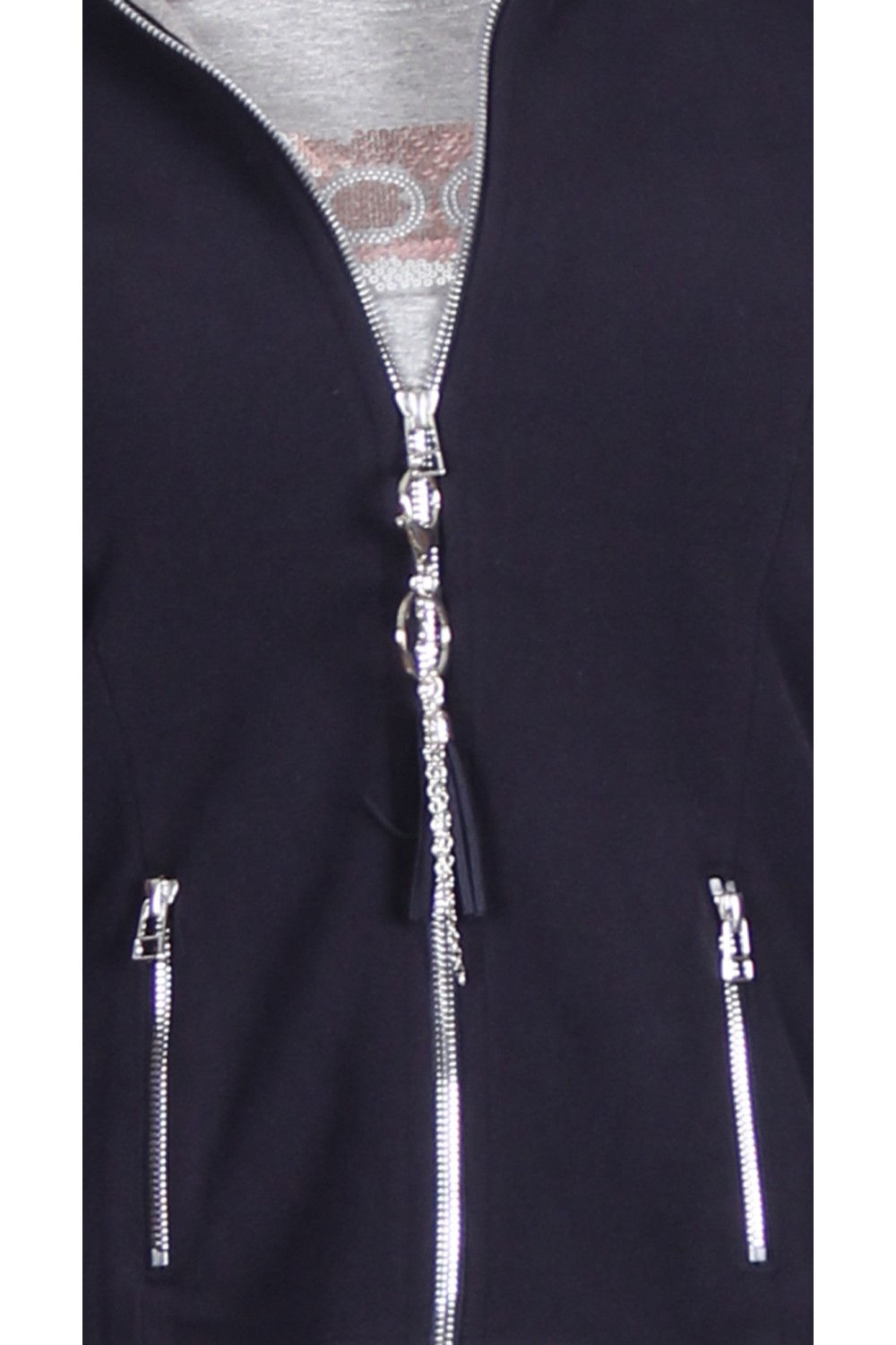 Icona Luxurious Fleece Zip Jacket Navy