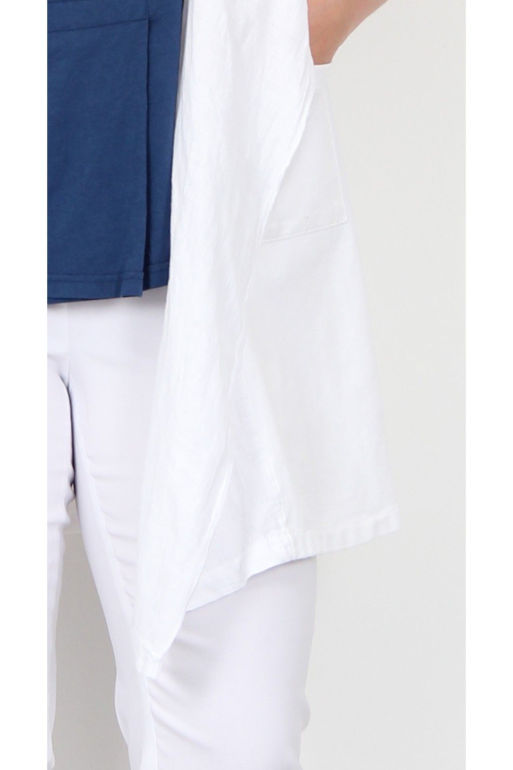 James Lakeland Roll Sleeve Jacket White