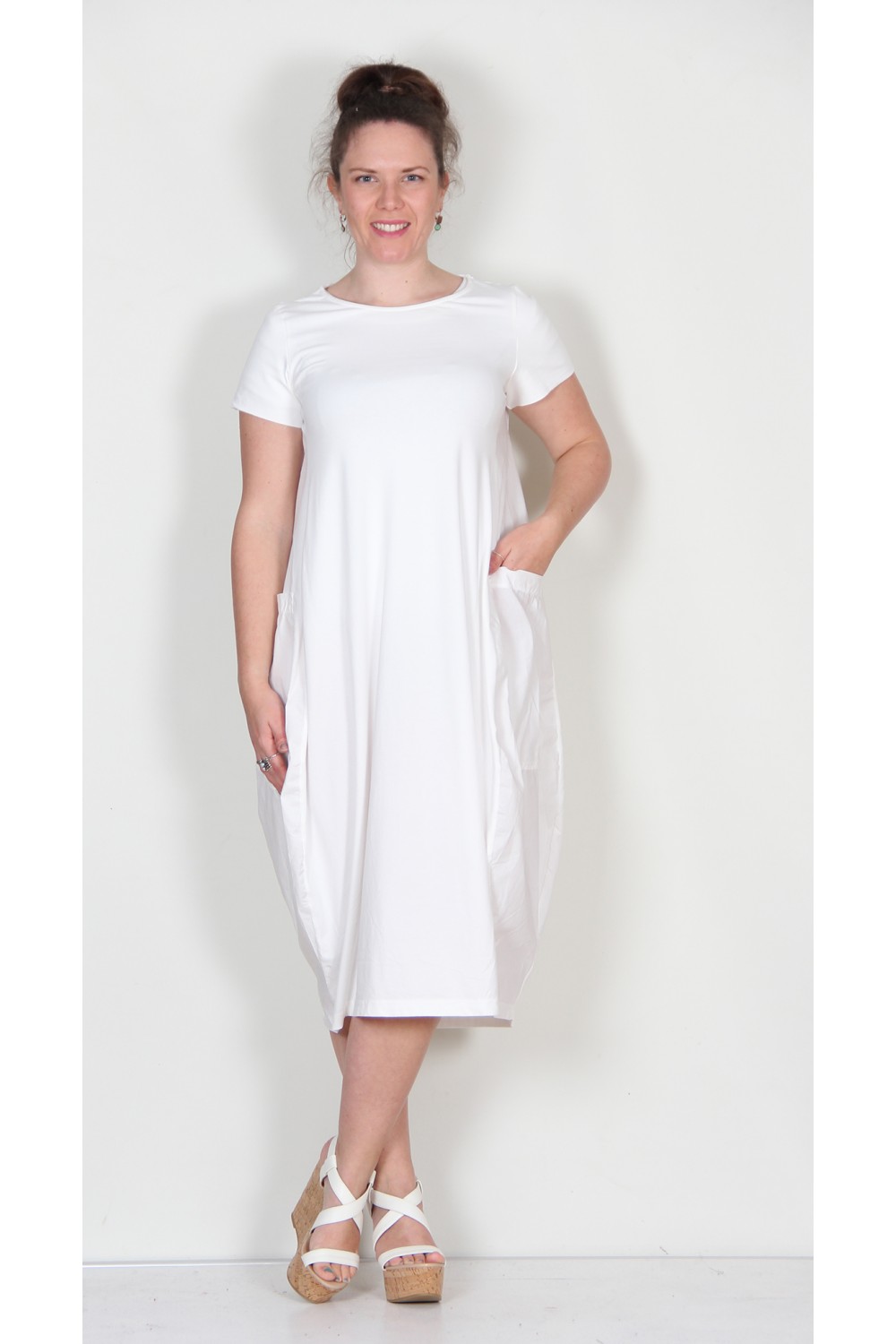 Mama B Munch Balloon Dress Latte