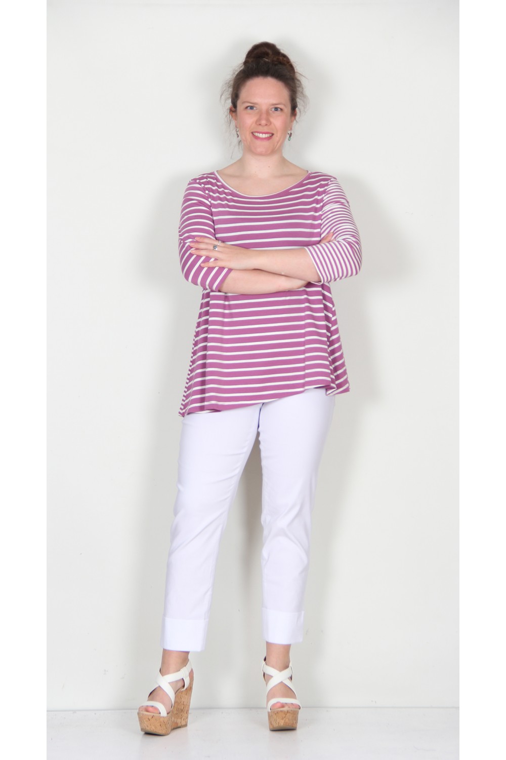 Mama B Giotto Top  Rapa/Latte Stripe