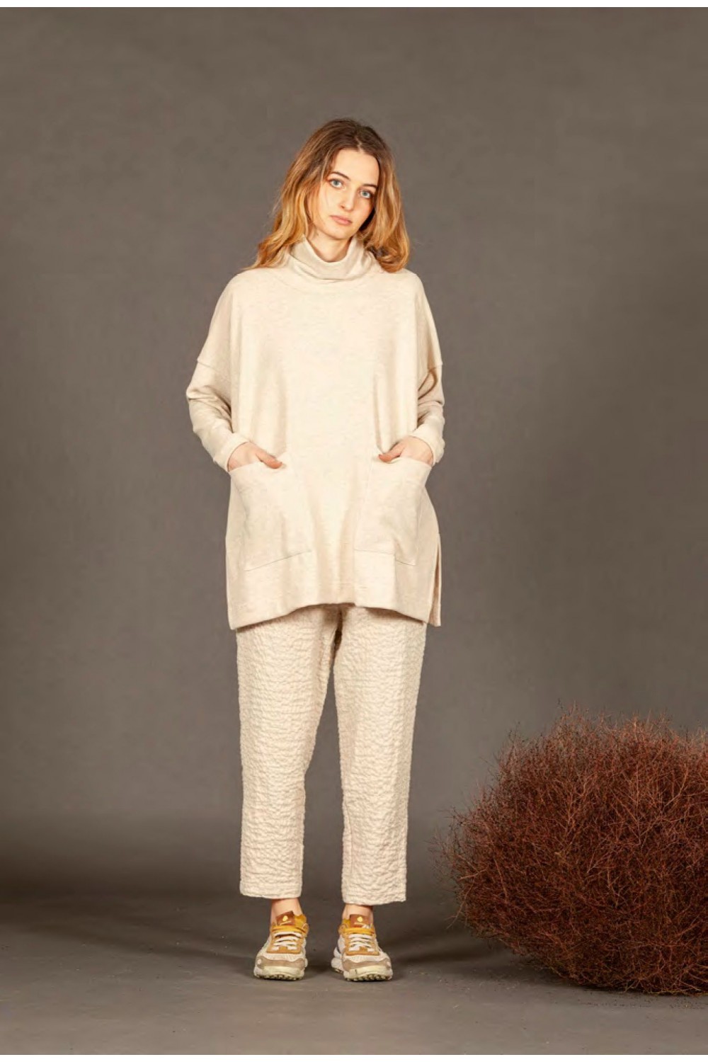 Mama B Zedda High Neck Tunic Pietra