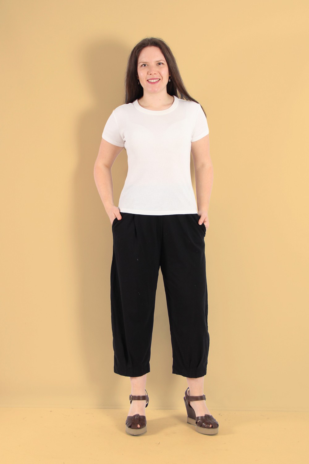 Mama B Bianco U Jersey Pant Nero