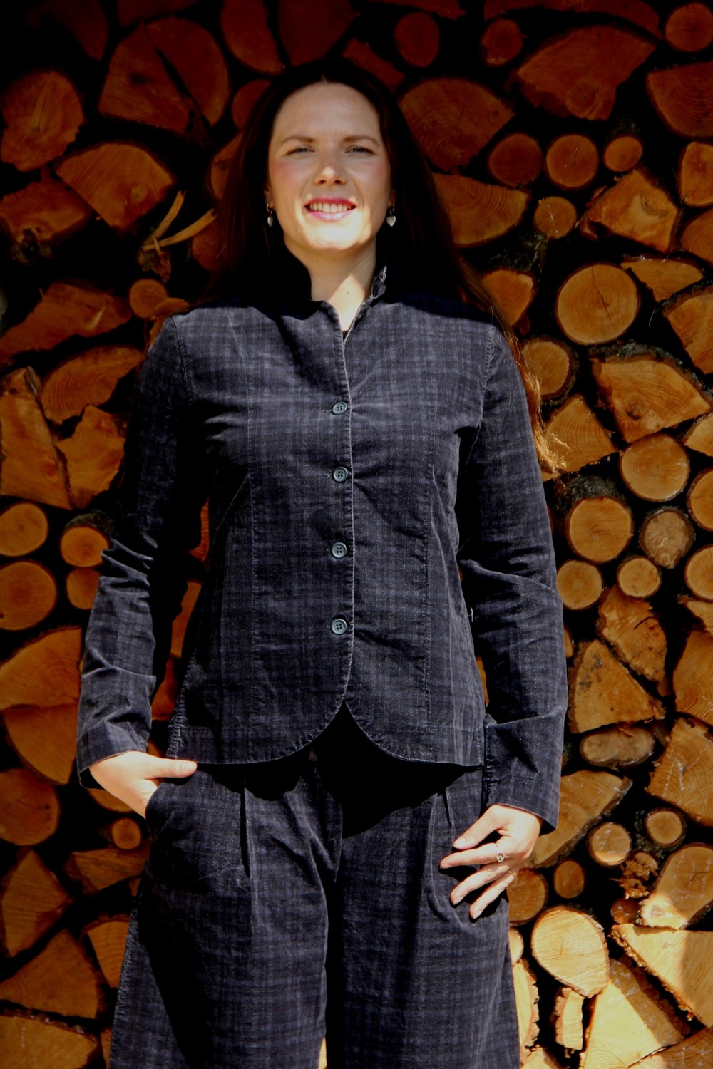 Mama B Adele PR Fitted Jacket Notte (Navy Blue).