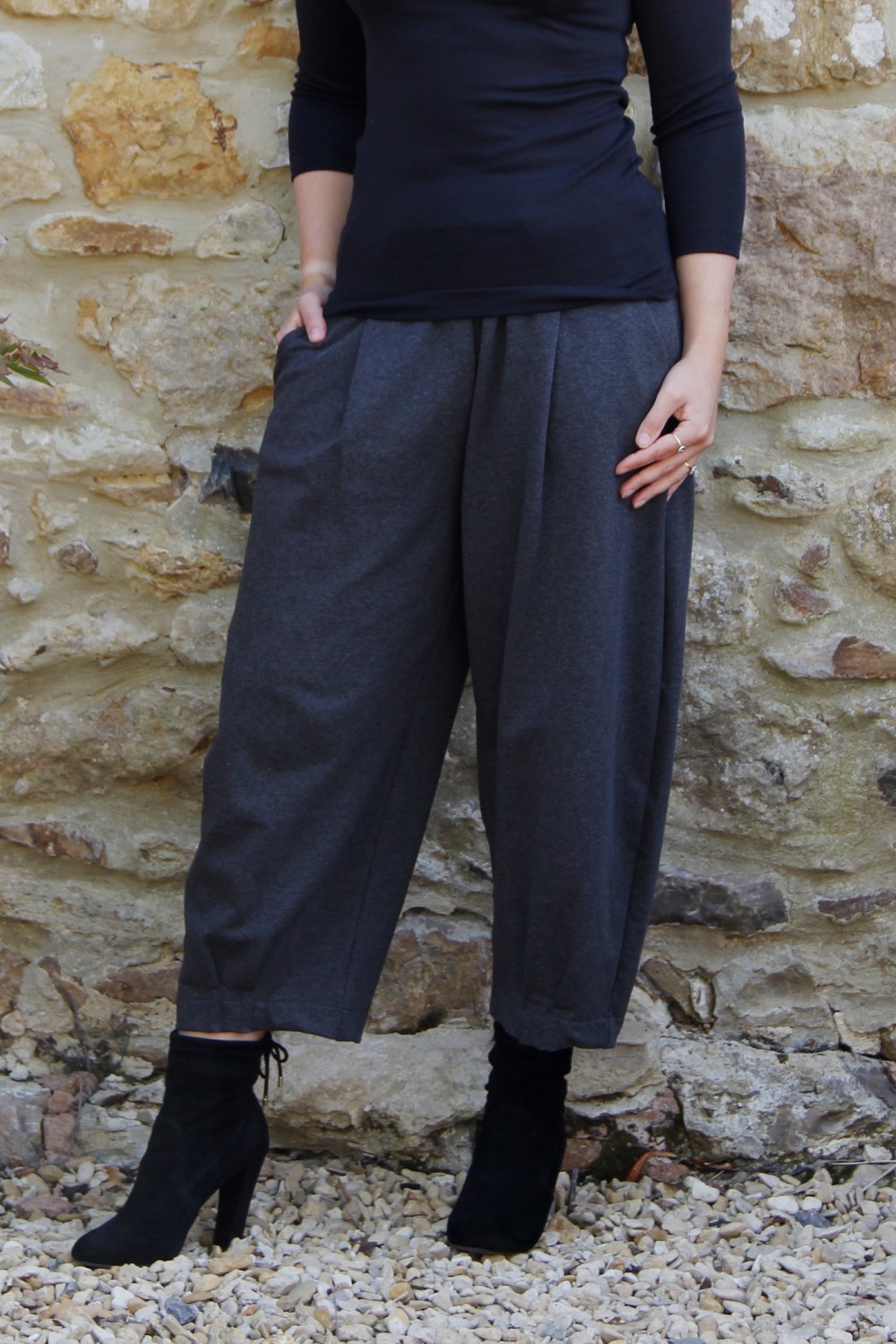 Mama B Bianco F Winter Jersey Pant Anthracite