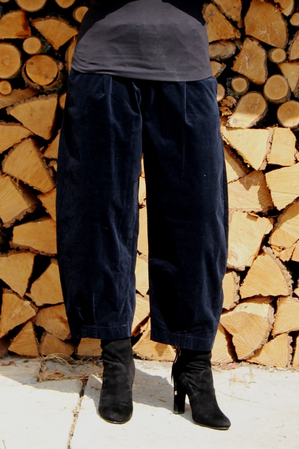 Mama B Bianco V Trouser Notte (Navy Blue)