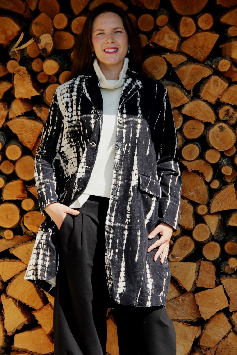 Mama B Sibilla PR Coat Nero