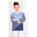 Mansted Domenica Eco Cotton Wave Jumper Soft Blue