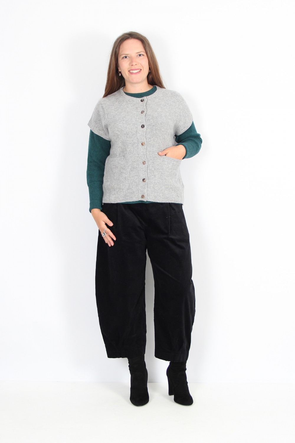 Mansted Komma Lambswool Waistcoat Grey