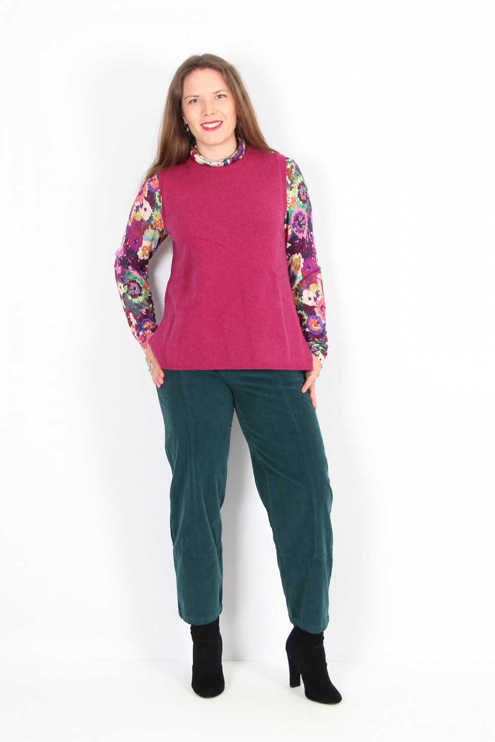 Mansted Mitos Lambswool Slip Over Pink