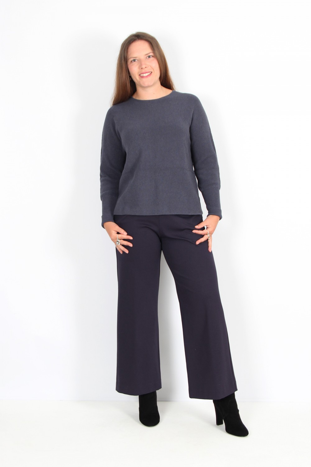 Women's Plus Size Wide Leg Trousers