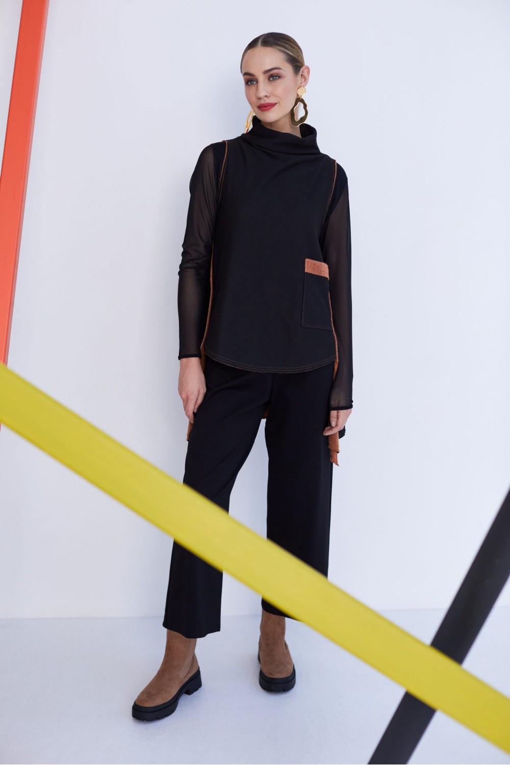Naya Wide Leg Trouser Black