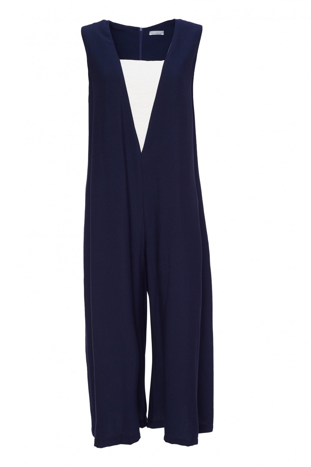 Naya Jumpsuit With Contrast Inset Panel Navy/White