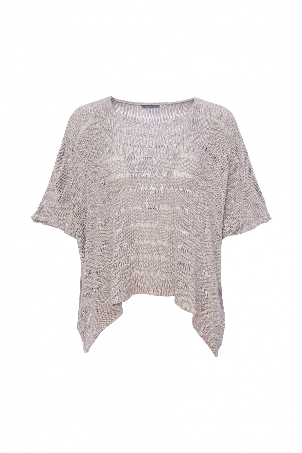 Naya Loose Weave Square Knit Silver