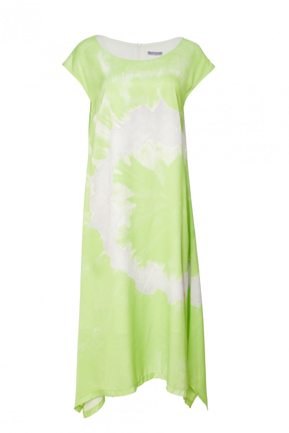 Naya Tie Dye Placement Print Dress Kiwi