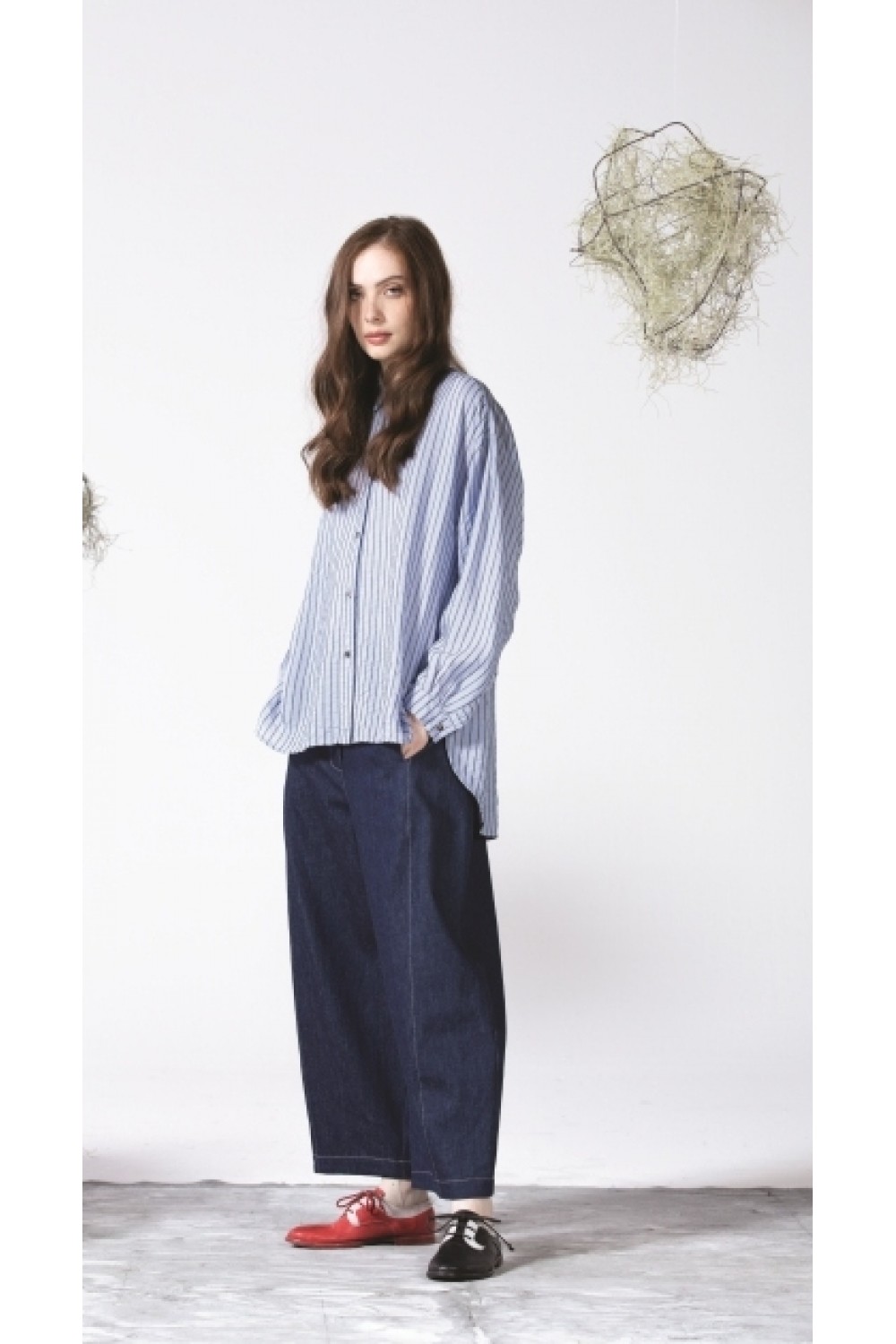 Neirami Stripe Shirt Azure