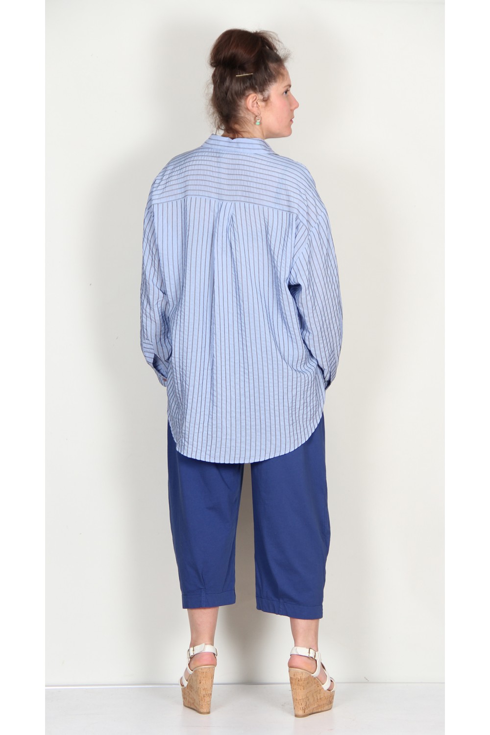 Neirami Stripe Shirt Azure