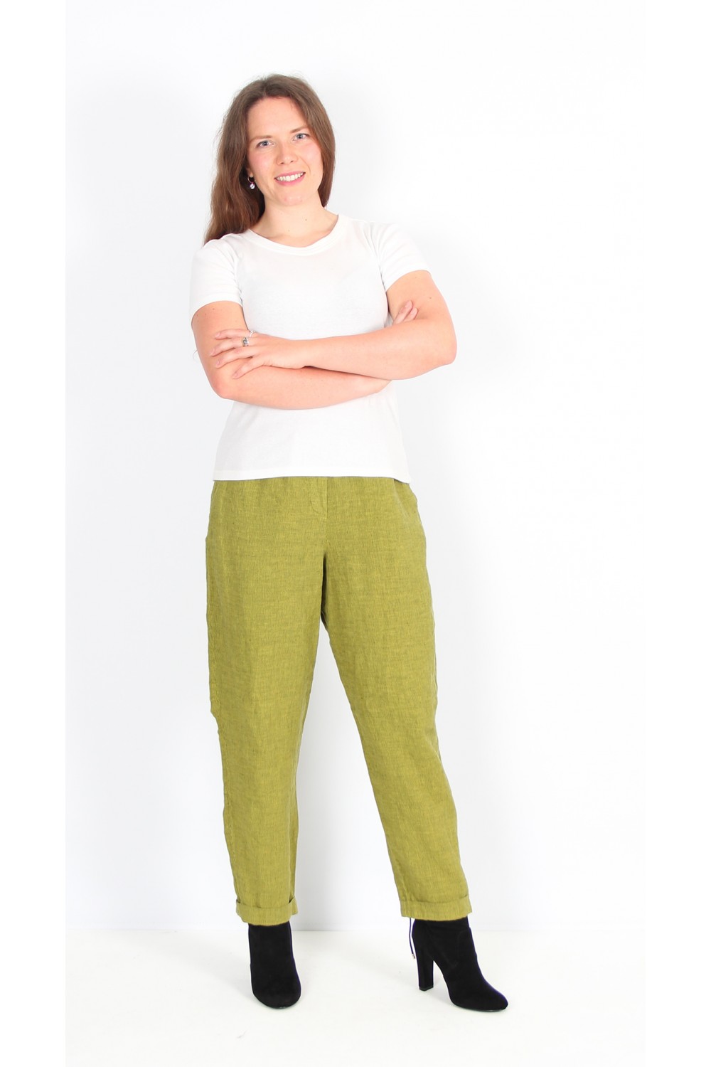 OSKA Trousers Avaanda 311 Pistachio / 100 % Linen