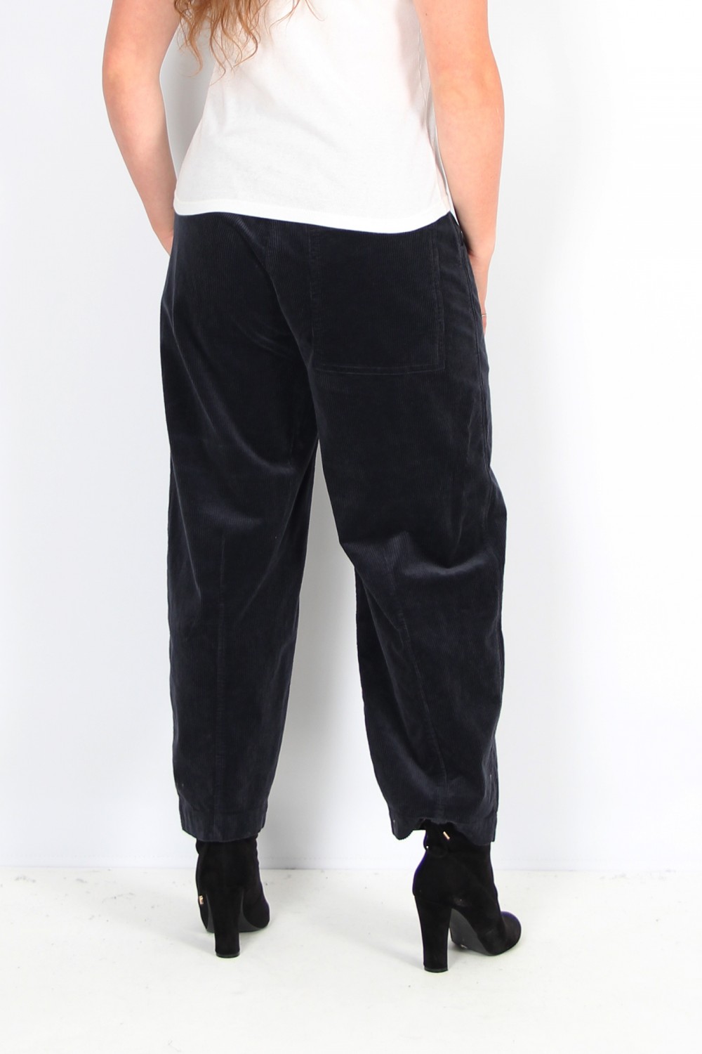 OSKA Trousers Kahren 314 Navy / Cotton Cord With Stretch Content