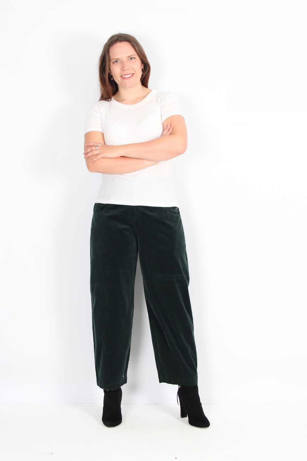 OSKA Trousers Kahren 314 Pond / Cotton Cord With Stretch Content