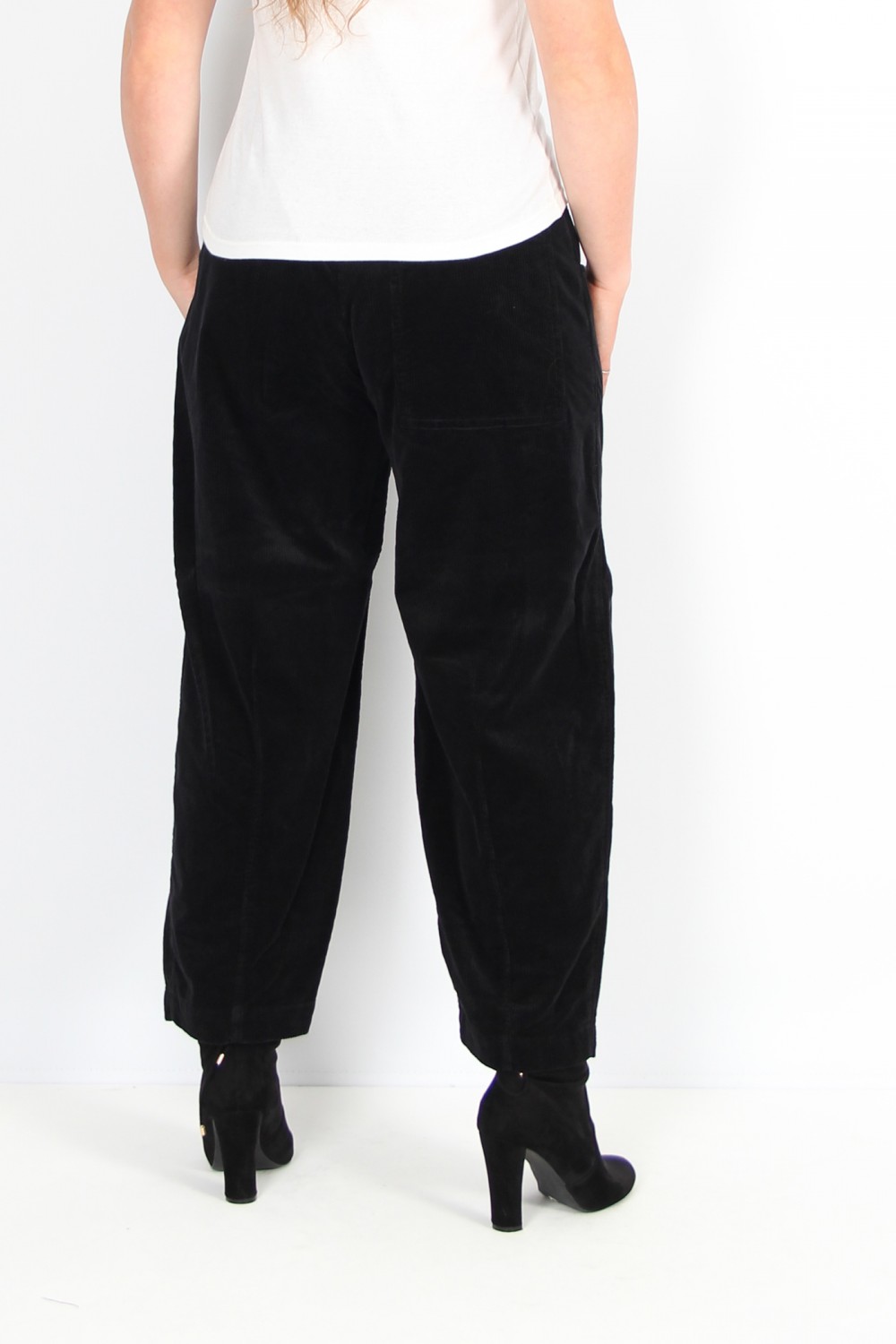 OSKA Trousers Kahren 314 Black / Cotton Cord With Stretch Content