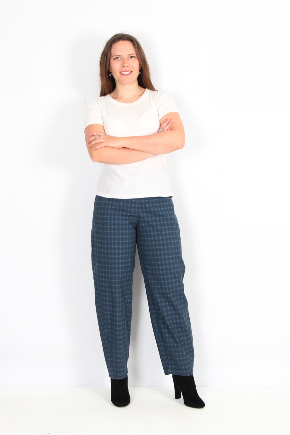 OSKA Trousers Kuubu 330 Blue  Wash / Cotton Mixture