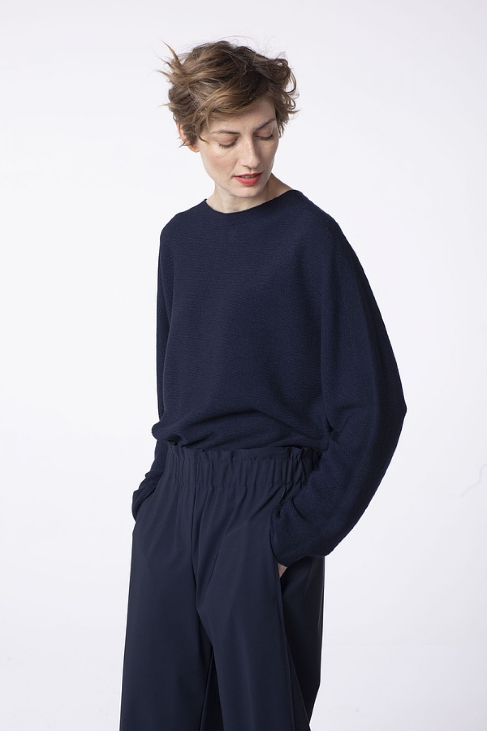 OSKA Pullover Roftoop 315 Navy / 100% merino wool