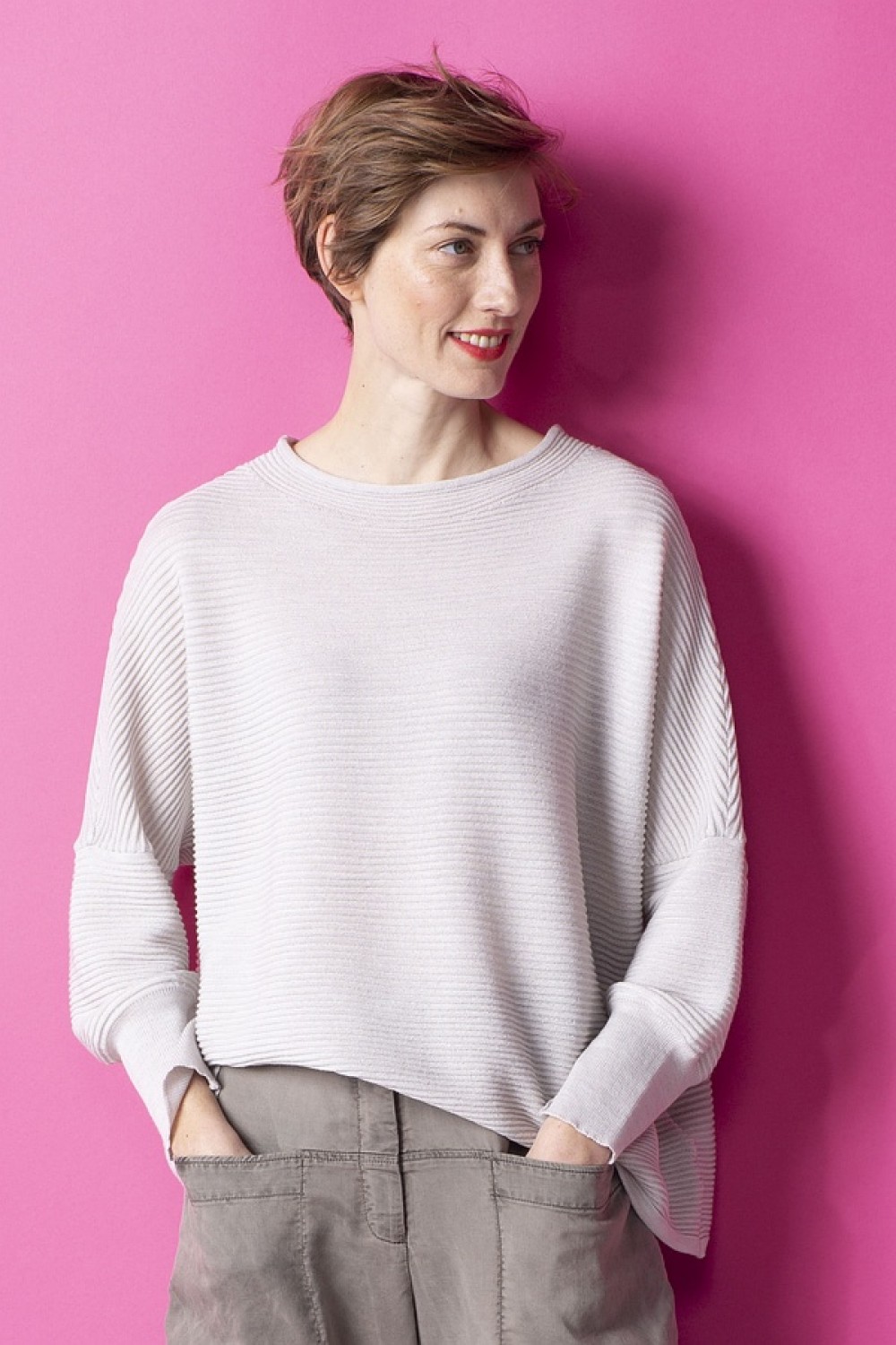 OSKA Pullover Monnocrom 332 Moon / 100% Merino Wool