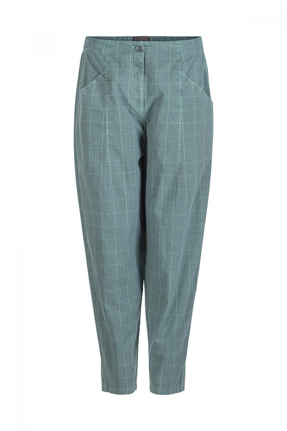 OSKA Trousers 418 Cascade / Cotton Stretch with Windowpane Check