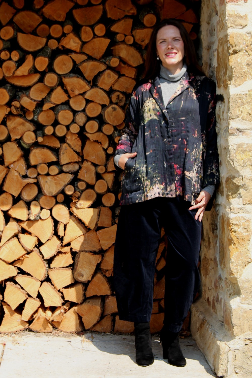 RAGA Reversible Digital Print Jacket Pissarro