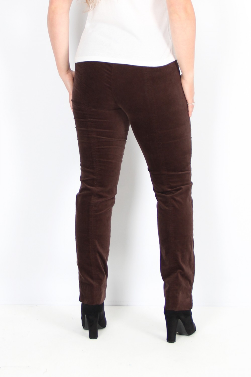 Velvet skinny trousers best sale uk