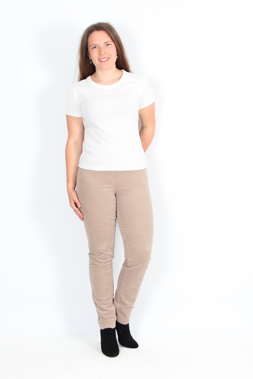 Robell Trousers Bella Fine Needlecord Beige