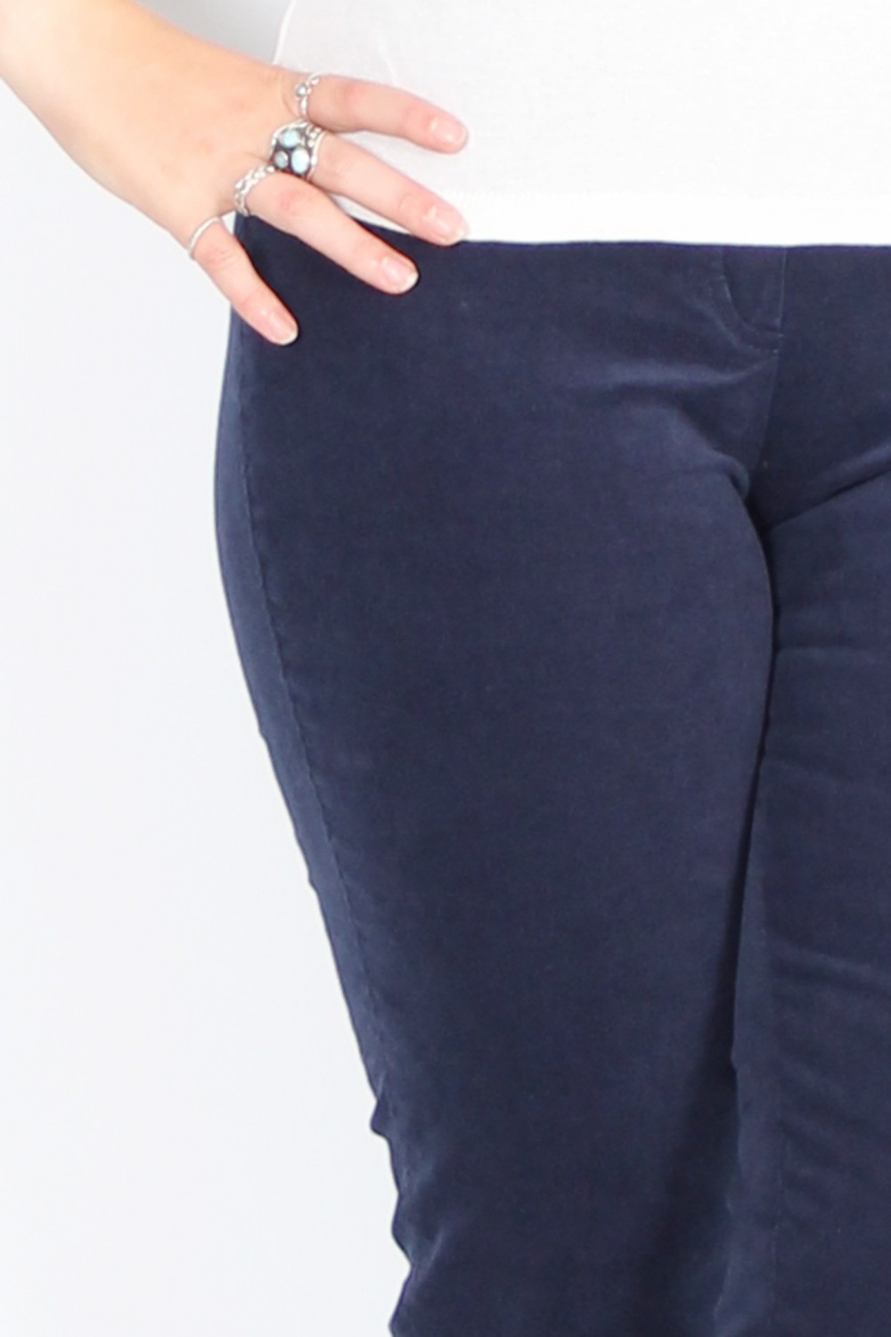 Robell Trousers Bella Fine Needlecord French Blue