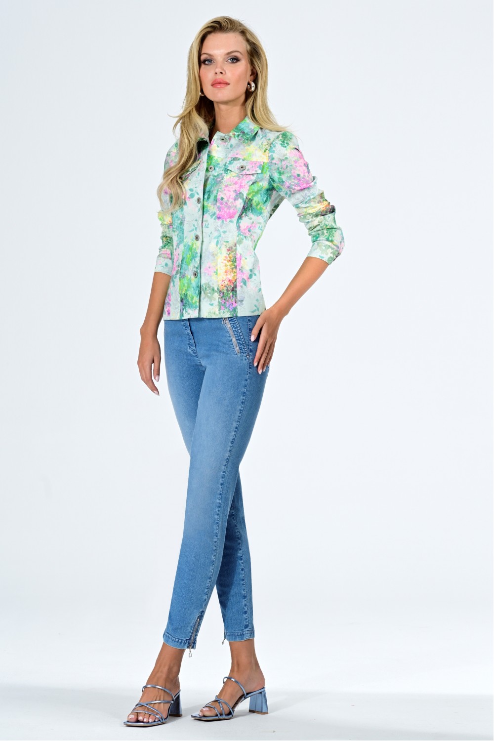 Robell Happy Jacket Floral Delight Opal